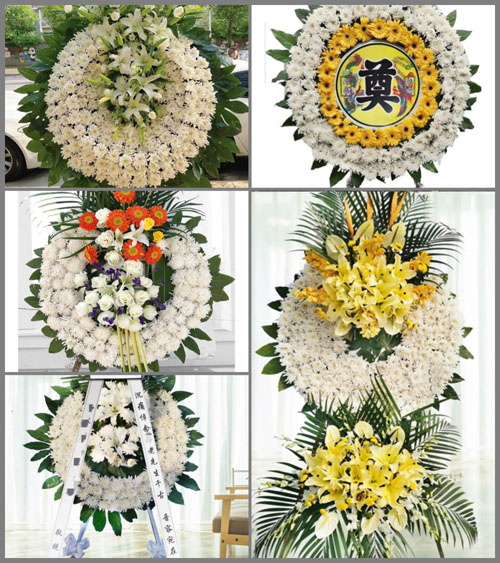 山东青岛胶州市铺集镇牛沟二村花圈速递